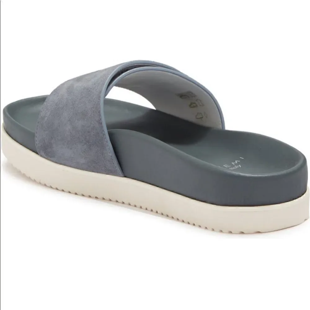 Buscemi Women’s leather upper/ lining lightweight handcrafted slide sandal Sz 35
